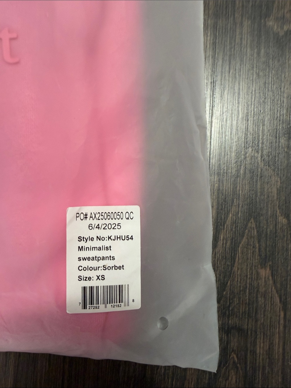 Minimalist Comfrt Pink Sweatpants - Picture 3 of 3
